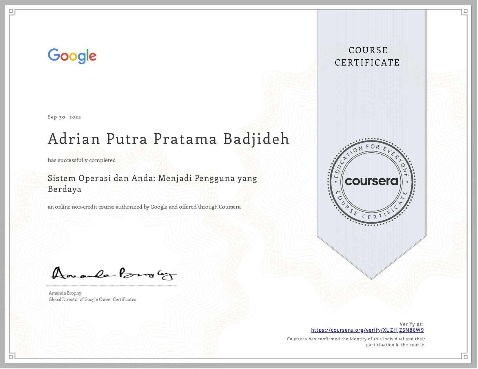 Certificate 2